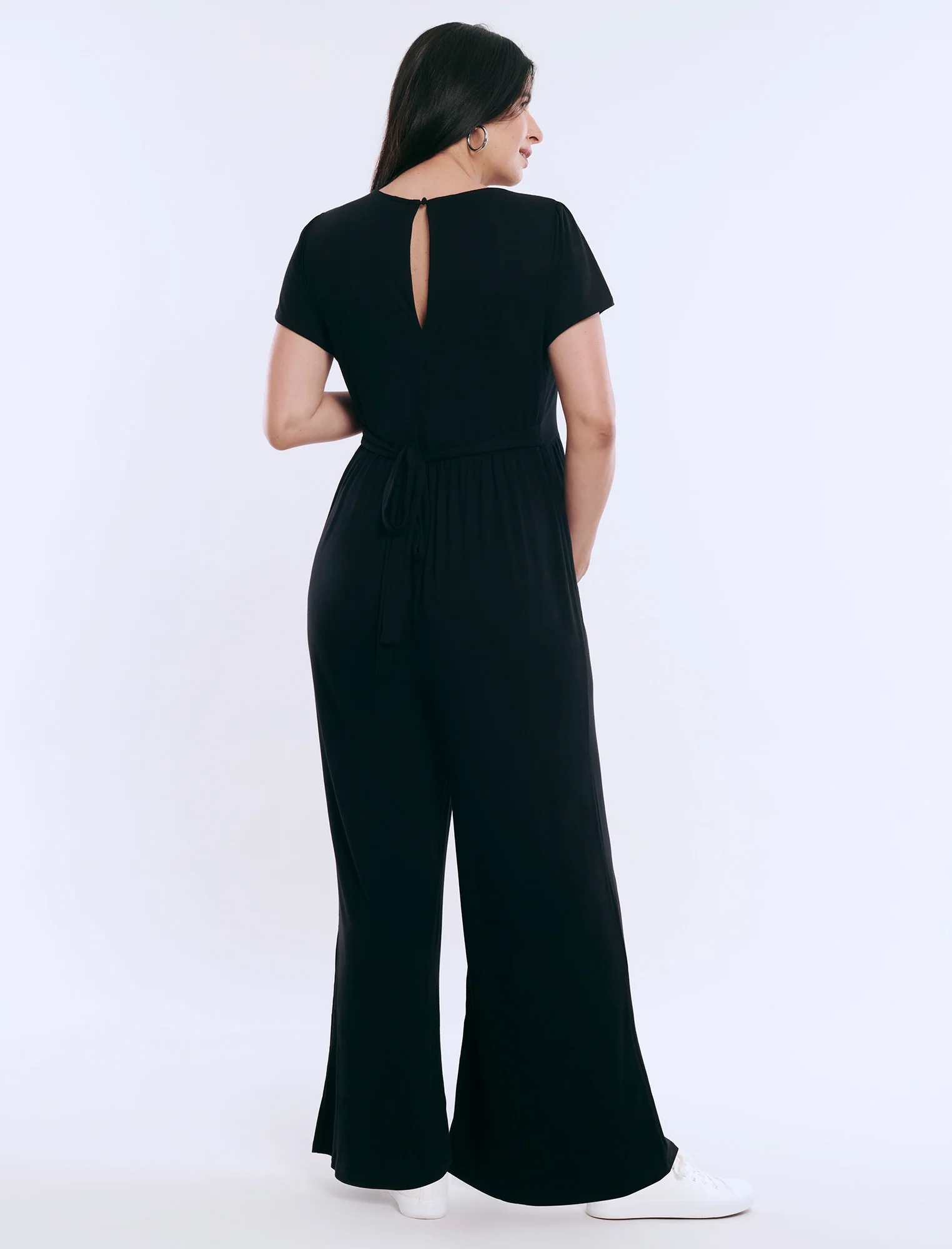 Short Sleeve V-Neck Jumpsuit - Fallshirt