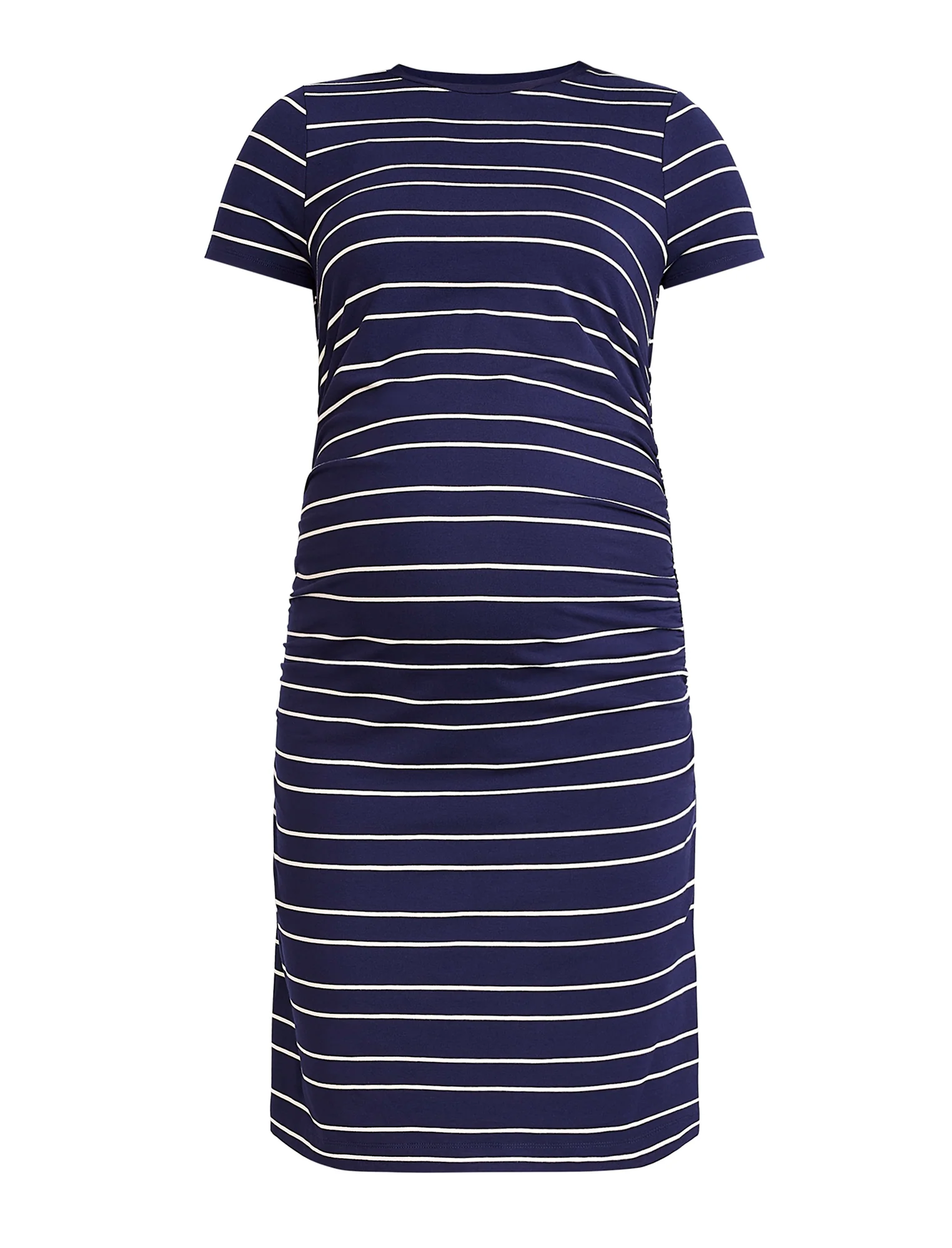 Maternity Ruched Bodycon Mini Dress - Fallshirt