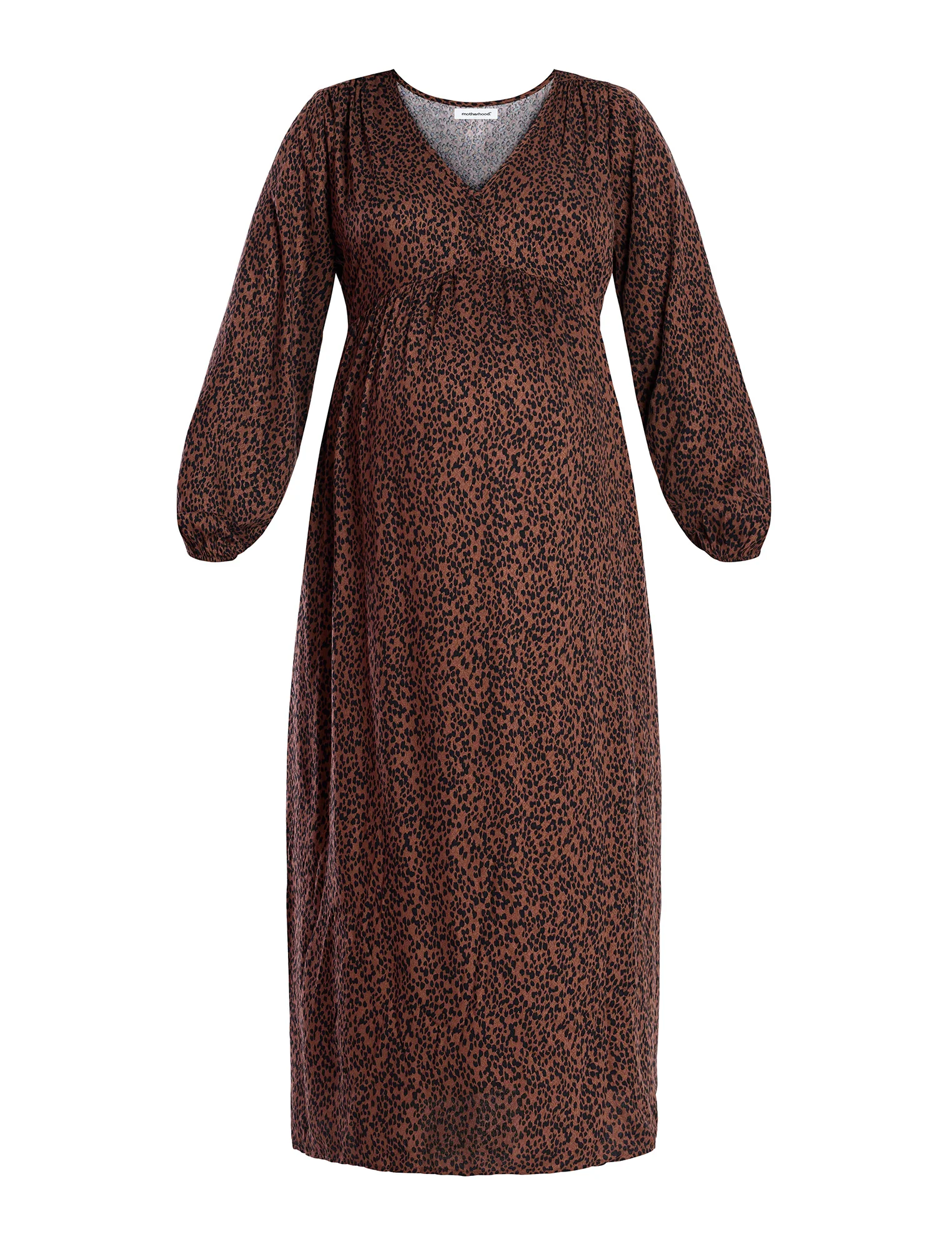 Long Sleeve Button Front Midi Dress - Fallshirt