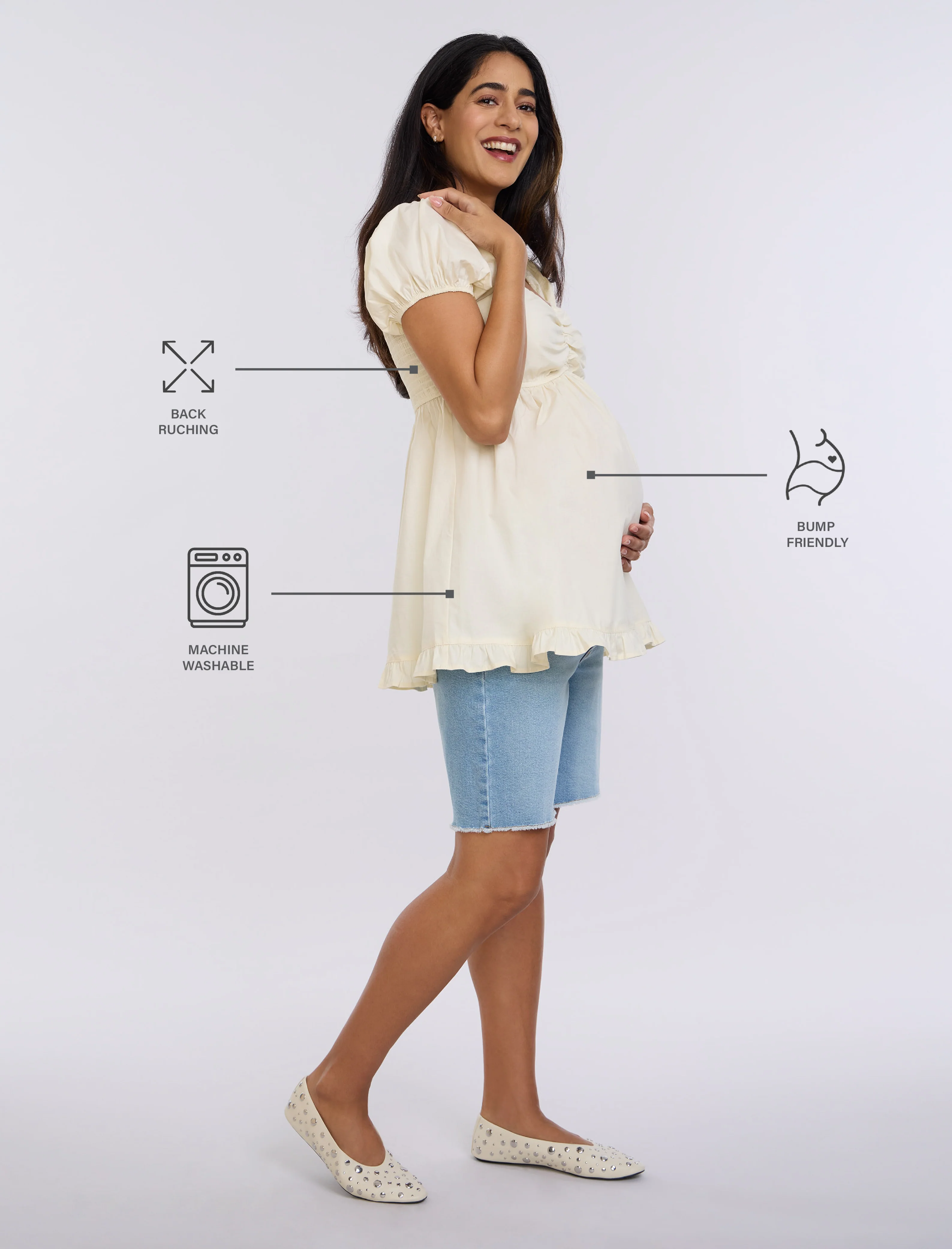 Off The Shoulder Ruched Top - Fallshirt