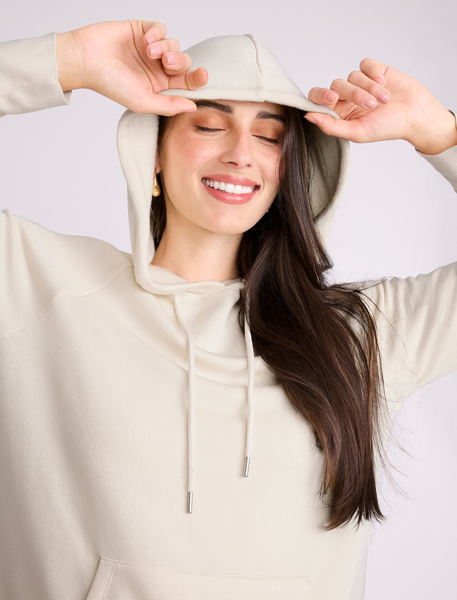 Maternity Tunic Hoodie with Side Slits - Fallshirt